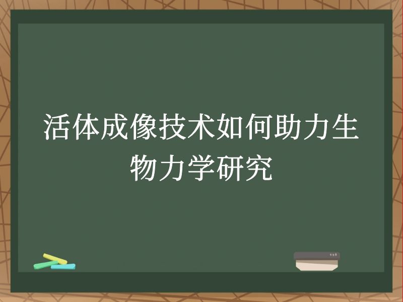活體成像技術(shù)如何助力生物力學(xué)研究