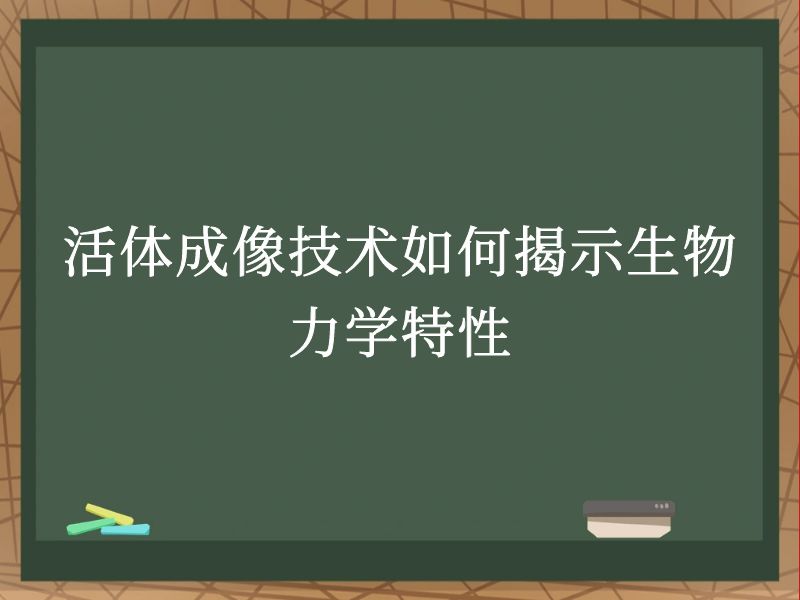 活體成像技術(shù)如何揭示生物力學特性